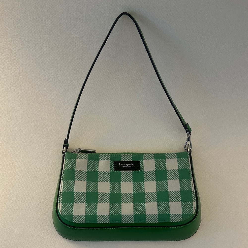 Kate Spade Sam Icon Gingham Field Mini Pochette Bag (with original receipt)